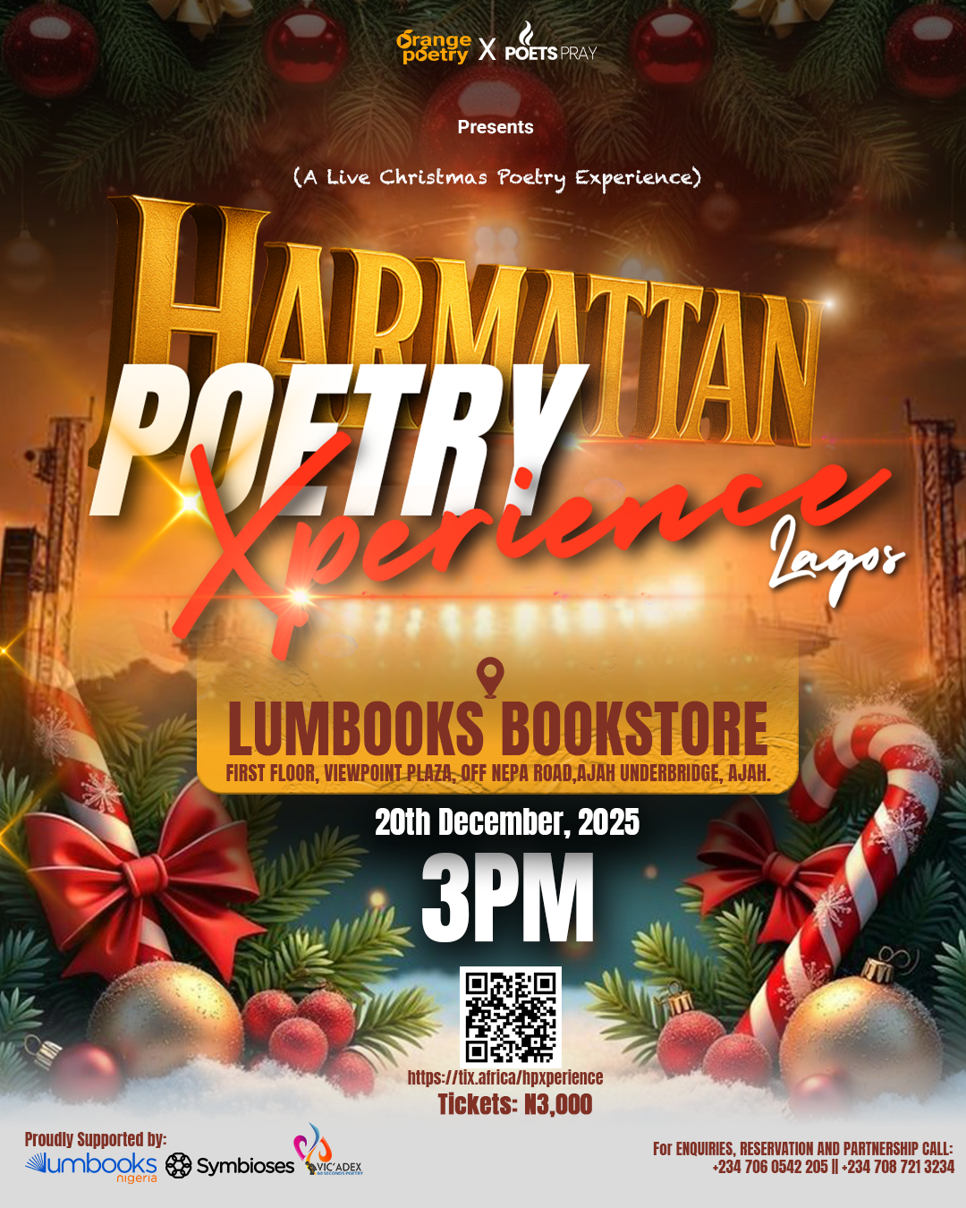 Harmattan Poetry Xperience: A Live Christmas Poetry Experience In Lagos.